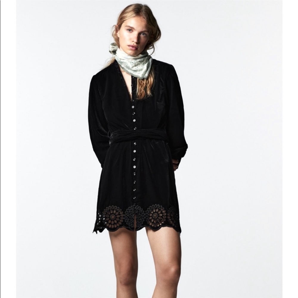 NWT Zara Velvet Dress